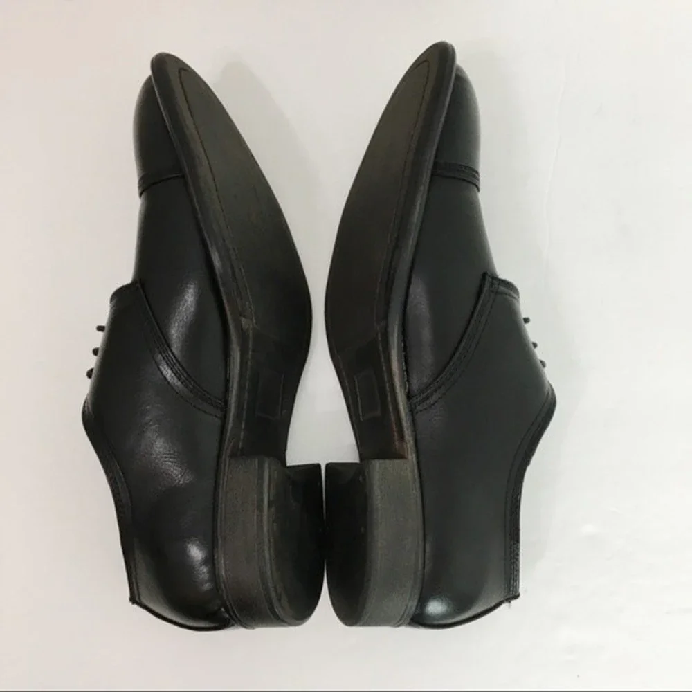 Kenneth Cole Unlisted Mens Size 8.5 House Rules Oxford‎ Black Dress Shoes